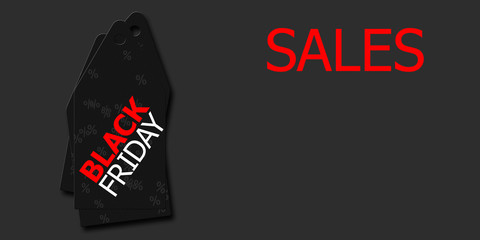 Black friday illustration design