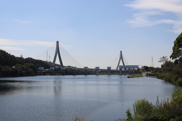 Obraz premium 橋と空