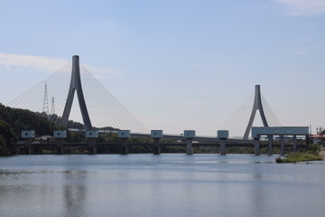 Fototapeta na wymiar 橋と空