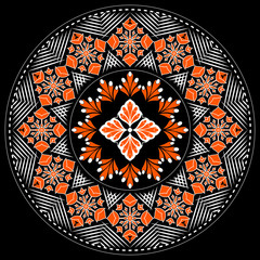 floral mandala seamless pattern