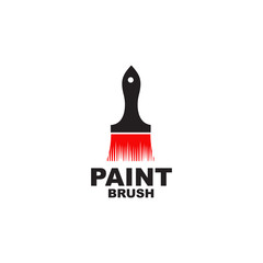 Obraz premium Paint brush icon logo design inspiration vector template