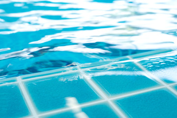 Blue water wave background picture By the pool