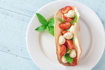 Caprese taco
