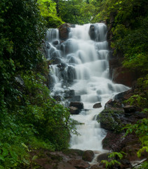 Monsoon waterfall  near Koyna nagar  Satara,Maharashtra,India