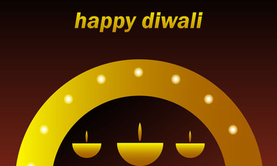 happy diwali card banner background 