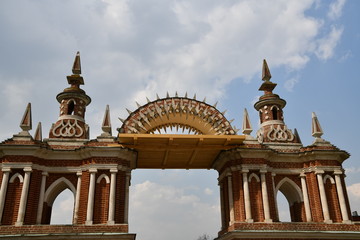 architectural views in the palace and park complex