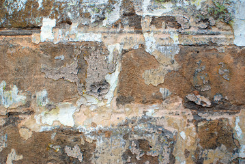 Old brick wall. Fragment photo. Version 2