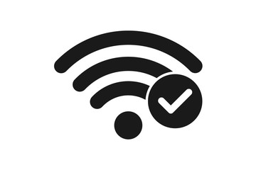 WiFi connected icon, WiFi available icon