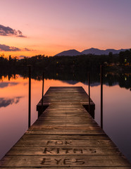 pier at sunset