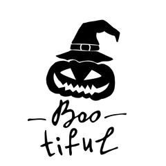 Happy halloween. Hand drawn creative calligraphy