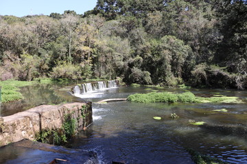 Fototapeta na wymiar Parque Estadual do Caracol (Caracol Park), is a Brazilian conservation unit and its splendid landscape makes it one of the most visited tourist spots in southern Brazil.