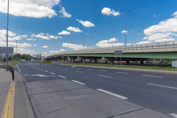 One of the bridge for cars in Warsaw