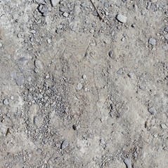 A close view of the small rocks and pebbles surface. 