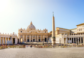 Fototapeta na wymiar Saint Peters Square in Vatican