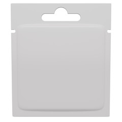 Mockup cosmetic packaging facial mask. 3d rendering