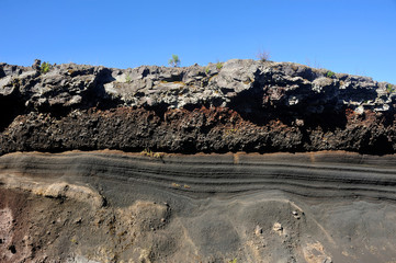 Interior of the crater of Auvergne volcano Lemptegy