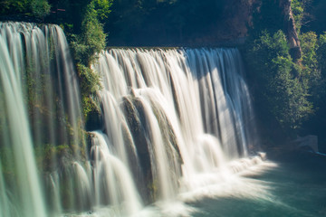 Waterfall on Pliva river in Jajce, Bosnia and Herzegovina