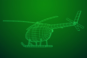Helicopter aircraft vehicle vector