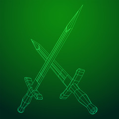 Blade sword or knife bayonet