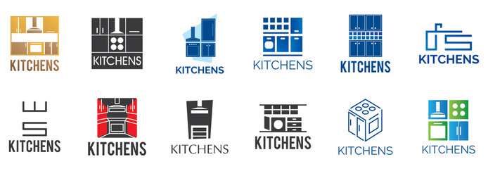 Vector logo of kitchen furniture, kitchen production