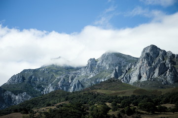 Fototapeta premium Mountain range 'Picos de Europa', Cantabria, Spain