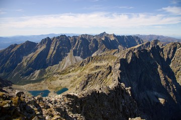 View from Rysy, High Tatras National park, Slovakia