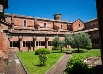 Fototapeta na wymiar Abbazia di Chiaravalle della Colomba near Piacenza, Italy