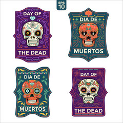 Fototapeta premium Day of the Dead Sugar Skull for poster, flyer and invitation