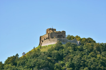 Fototapeta na wymiar Castle on the mountain.