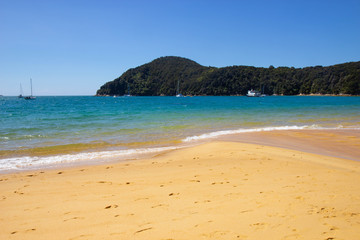 beach at Abel Tasman national park, New Zealand