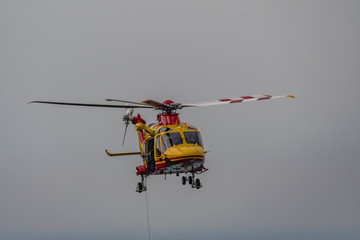 helicopter in flight