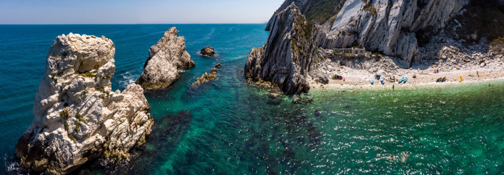rocky seashore in Italy