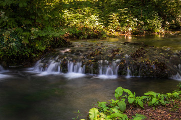 River and forest on Janjske otoke near the Sipovo, Bosnia and Herzegovina