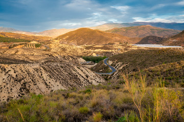 mountainous landscape of the Alpujarra (Spain)