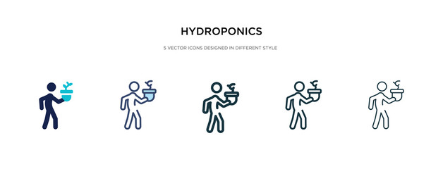 hydroponics icon in different style vector illustration. two colored and black hydroponics vector icons designed in filled, outline, line and stroke style can be used for web, mobile, ui