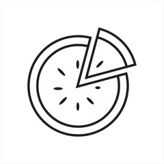 clock on white background