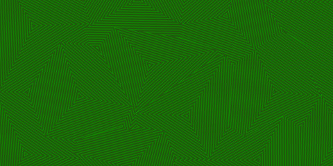 Abstract background of concentric triangles in green colors