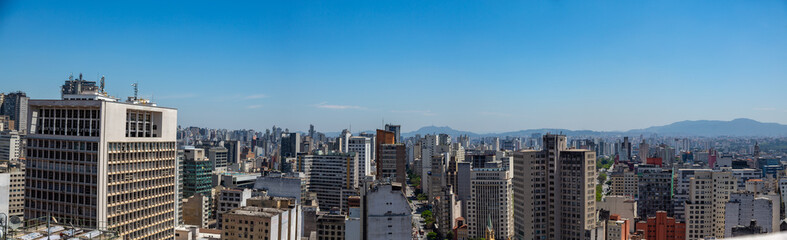 Fototapeta na wymiar Vista Panorâmica do centro da Cidade de São Paulo, Brasil