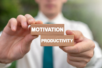 Motivation Productivity Business Efficiency Work Management concept.