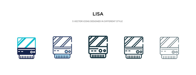 lisa icon in different style vector illustration. two colored and black lisa vector icons designed in filled, outline, line and stroke style can be used for web, mobile, ui