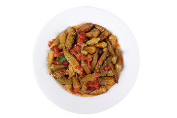Photos of Turkey's Famous and Delicious Homemade Dishes for Hotel & Restaurant Orders and Menu and Internet and TV bamya okra