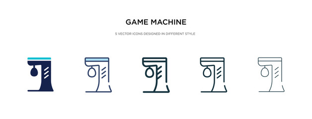 game machine icon in different style vector illustration. two colored and black game machine vector icons designed in filled, outline, line and stroke style can be used for web, mobile, ui