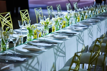 Image of a beautifully decorated wedding venue