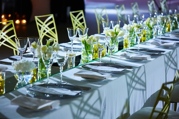 Image of a beautifully decorated wedding venue