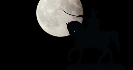 Moonrise Sunrise Sunset Silhouette Time Lapse