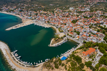 Fototapeta premium city of limenaria thassos