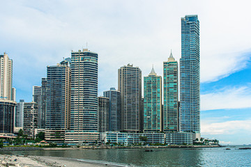 Obraz premium view of Panama skyline