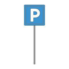 parking sign icon