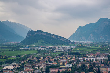 Fototapeta premium View of Arco, Trentino, Italy. Lago di Garda.