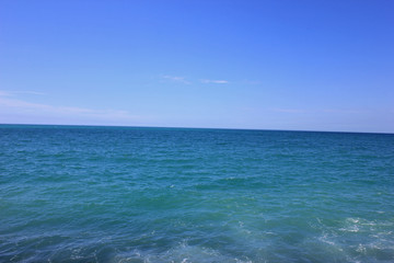 blue and green sea in Napier